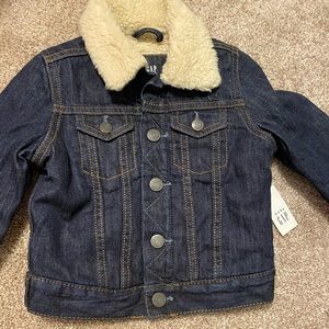 NWT baby GAP Sherpa Jean coat